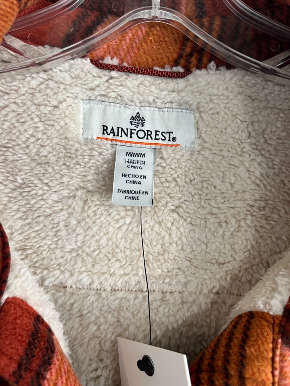 RAINFOREST Striped Sherpa-Lined Shirt Jacket - Picture 2 of 8